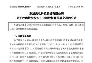 東旭光電戰略布局再落一子 1.96億元收購東旭營口控股權，強化玻璃基板產能與技術優勢